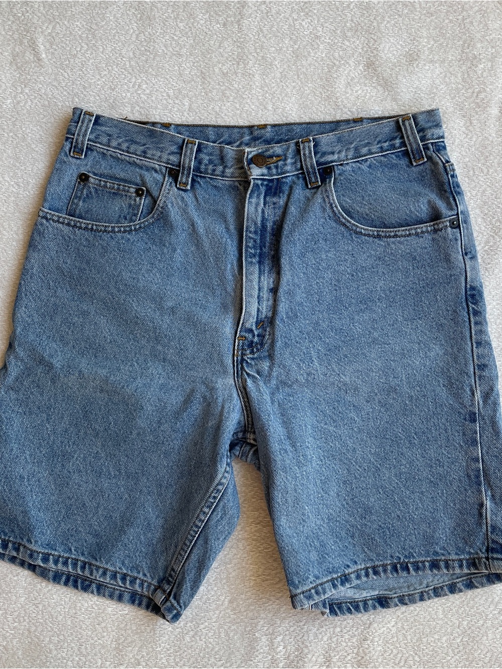 Arizona Denim Jean Shorts Mens Size 34 Medium Wash Classic Western Americana Y2K